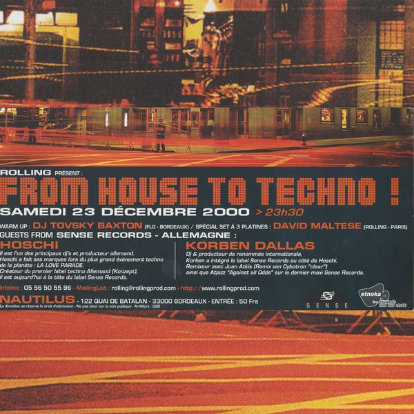 From House To Techno Rolling Prod cover